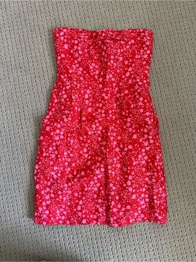 J. Crew constellation print strapless mini dress